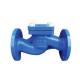 Blue Swing Type Check Valve , DIN Cast Iron Lift Check Valve Check Structure