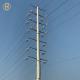 33KV 18m Steel Utility Pole  Steel Power Poles With Insulator And Conductor