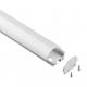 Aluminium LED Light Strip Diffuser Channel Surface Mounting Profile 18*15mm