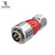 Zinc Alloy Cover 4pin Power Connector Automotive with IP65/P67 Electrical Connector for LED Lighting & Display