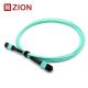 12 Fibers MTP Female To MTP Female OM3 3.0mm LSZH MTP Patch Cord Custom Meters