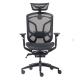 Black Powder Ergonomic Butterfly Swivel Office Chair Breathable Mesh Automatic Fitting