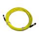 MPO / MTP 8/12/24 cores UPC/APC/OM3 Yellow/Aqua Fiber Optic Patch Cord
