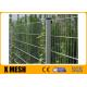 656 Double Wire Mesh Fence Panel No Climb For Garden