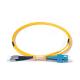 Duplex Fiber Optic Patch Cord , SC ST Patch Cord For Telecommunication Networks
