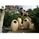 Animatronic Giant Dinosaur Eggs Models For Jurassic Park Decoration 5 Meters