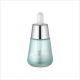 30ml Clear Thick Wall Glass Luxury Dropper Bottle Big Silver Aluminum Cap Cone Shape