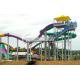 Multi Color Large Fiberglass Water Slides , Extreme Water Slides for entertainment