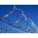 Iron Galvanized Razor Barbed Wire 10M For Warehouses