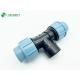Pn16 20mm PP Compression Fitting Equal Tee for After-sales Service Plastic Pipe Fitting