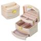 Trendy PU leather cosmetic box makeup kit for girls