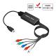 6ft 4K HDMI Cable to YPBPR RGB + R/L Video Component Converter Adapter