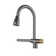 Modern Pull Down Stainless Steel Brushed Kitchen Sink Faucets with Ceramic Valve Core