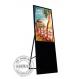 43 Inch Slim Shopping Mall Advertising Kiosks Displays Portable LCD Slant Floorstanding