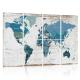 Polyester Sound-absorbing Board Print World Map