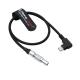 Alvin's Cables Braided Cable Right Angle USB-C Type-C to 0B 2 Pin Male Black-Plated 12V Fast Charging Power Cable for Tilta|Z-CAM|Teradek|SmallHD|Blackmagic Pyxis, 45cm|17.7inches, Black