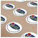 Customized Round Stickers Adhesive Circular Printing A4 Paper Lables