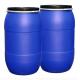 OEM / ODM Blue Plastic Chemical Container With Iron Hoop Ring