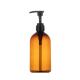 Body Care Shampoo Pump Bottle 500ml Amber Plastic Bottles