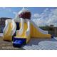Giant Shark Commercial Inflatable Water Slides / Triple Lanes Adults Water Slide