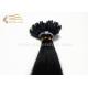 22 Italian Keratin Fusion U-Tip Hair Extensions for sale - 1.0 G Black Pre-Bonded U Tip Hair Extensions For Sale