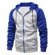 ODM/OEM wholesale puls size men's hoodies full zip up custom print logo hoodie for man
