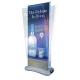 Exhibition Retractable Banner Stands Snap Clip Cartridge Easy Setting