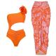 Vibrant Three Swimsuit Set Wire Free Support Fun Colors for Summer Activities