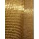 Decorative 4305T Brass braided woven mesh for glass lamination as interlayer