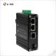 IP40 Aluminum Case Industrial Ethernet Switch 3 Port DIN Rail Mounted