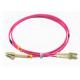 OM4 LC LC Fiber Patch Cord , High Speed Fiber Optic Cable 35dB Return Loss