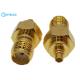 MMCX Male Connector Fo SMA Female Straight Golden  Adapter For Car Radio Aerial Antenna