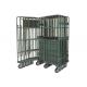 Industrial Galvanized Metal Cage Trolley Mobile Supermarket Roll Cages