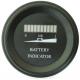Round battery gauge 10 Bar LED Digital Battery Discharge Indicator meter for electric LSV NSV golf carts 12V up to 100V