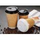 12oz 16oz Heavy Weight Insulated Hot Paper Drinking Cups With Straws