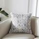 Tassel White Linen Tufted Cushion Cover Woven Couch Sofa Pillow