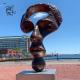 Brass Bronze Human Face Sculpture Metal Art Abstract Question Mark Statue Garden Decoration Large Outdoor