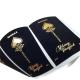 Customizable Printing Gold Foil Stamping Embossed Premium Velvet Paper Wine Label for Wine Bottles Labels Packaging.