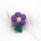 3D Doll Key Chain Purple Wool Manual Flower For Clothes OEM ODM