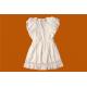 Cute Simple Princess Collar Ladies White Casual Dresses 68% Rayon 32% Polyeser