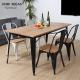 90 X 90 4 Seater Retro Industrial Vintage Kitchen Table And Chairs Metal