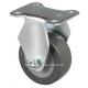 Zinc Plated 2 40kg Rigid PU Caster 2602-76 for Heavy Duty Applications Without Brake