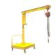 Cantilever Mobile Movable Jib Cranes With Chain Hoist 500kg