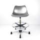 201 Stainless Steel ESD Cleanroom Chairs NO Armrest With Foot Rest Meet 100 Class
