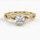 Luxe Willow Diamond Engagement Ring 1/4 Ct. Tw. With 9K Gold Heart