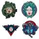 Medusa 3D 10cm Custom Embroider Patch Embroidery Patches For Jackets