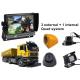 Lorry 4 Security Camera Car DVR AHD 3G GPS WIFI Quad Monitor System