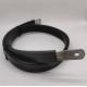 Tin Plated Copper Braided Flexible Jumpers With Electrical Insulation Protection