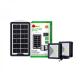 Home Portable Mini Solar Lighting System Rechargeable 6V 3.5W With 2 Cob Reflector