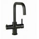 Europe Like 2in 1 Black Kitchen Faucet with Hot Cold Mixer and Bubble Water Function